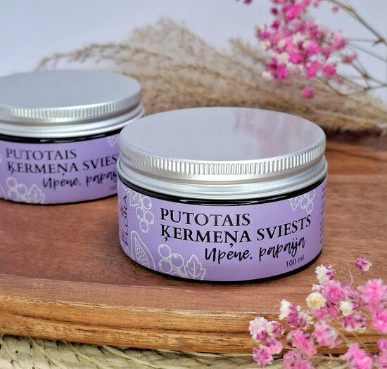 Putotais ķermeņa sviests Upene, papaija